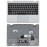 Клавиатура для ноутбука HP X2 10-p топкейс серебро