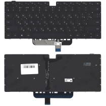Клавиатура для ноутбука Huawei matebook D14 черная с подсветкой