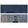 Клавиатура для ноутбука IBM Lenovo IdeaPad B570 B580 V570 Z570 Z575 B590 черная с синей рамкой