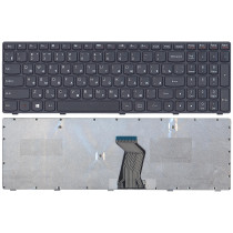 Клавиатура для ноутбука Lenovo G500 G700 черная с черной рамкой