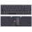 Клавиатура для ноутбука Lenovo G505s Z510 S510 черная с подсветкой c серебристой рамкой