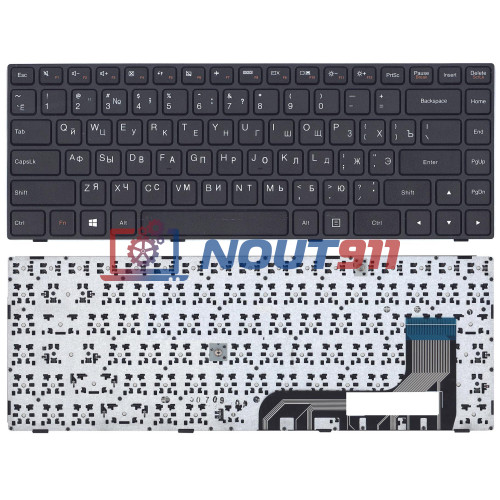 Клавиатура для ноутбука Lenovo IdeaPad 100-14IBY черная