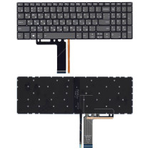 Клавиатура для ноутбука Lenovo IdeaPad 320-15ABR 520-15IKB черная с подсветкой