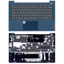 Клавиатура для ноутбука Lenovo Ideapad 5-14IIL05 топкейс Type-C синий