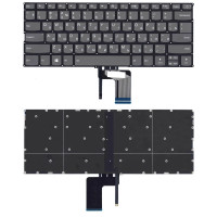 Клавиатура для ноутбука Lenovo Ideapad 720S-14IKB черная с подсветкой
