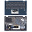 Клавиатура для ноутбука Lenovo IdeaPad Flex 5-14 топкейс синий