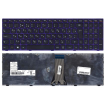 Клавиатура для ноутбука Lenovo IdeaPad G50-70 G50-30 черная с фиолетовой рамкой