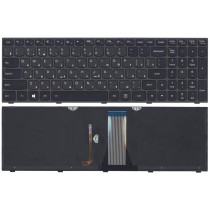 Клавиатура для ноутбука Lenovo IdeaPad G50-70 черная с черной рамкой