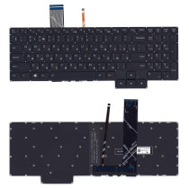 Клавиатура для ноутбука Lenovo IdeaPad Gaming 3-15ARH05 черная белая подсветка