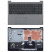 Клавиатура для ноутбука Lenovo IdeaPad S145-15IKB топкейс