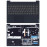 Клавиатура для ноутбука Lenovo IdeaPad S340-15 топкейс dark blue