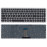 Клавиатура для ноутбука Lenovo IdeaPad U510 Z710 черная с серебристой рамкой