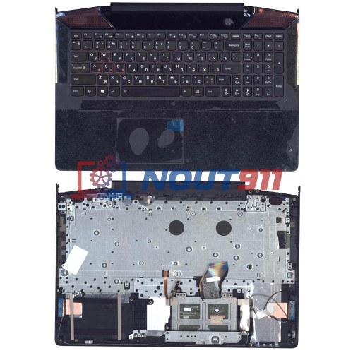 Клавиатура для ноутбука Lenovo IdeaPad Y700 Y700-15ISK  черная топ-панель