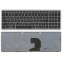 Клавиатура для ноутбука Lenovo IdeaPad Z500 черная с серой рамкой