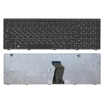 Клавиатура для ноутбука Lenovo Ideapad G580 G585 Z580 Z585 Z780 G780 черная с серой рамкой