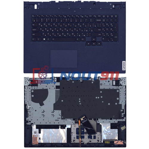 Клавиатура для ноутбука Lenovo Legion 5-17ACH6 топкейс черный