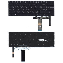 Клавиатура для ноутбука Lenovo Legion Y730-15ICH  черная с цветной подсветкой