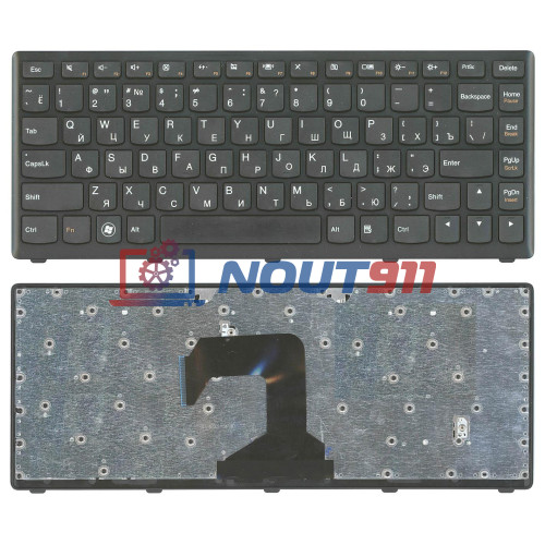 Клавиатура для ноутбука Lenovo IdeaPad S300 S400 S405 черная