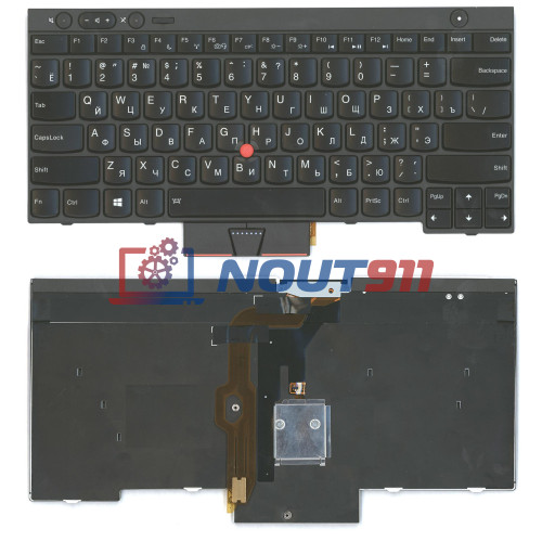 Клавиатура для ноутбука Lenovo T430 T430I X230 T530 L430 L530 черная с подсветкой