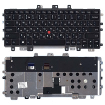 Клавиатура для ноутбука Lenovo Thinkpad Helix 2nd 20CG 20CH черная с подсветкой