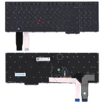 Клавиатура для ноутбука Lenovo Thinkpad P16s T16 gen1 серая с подсветкой