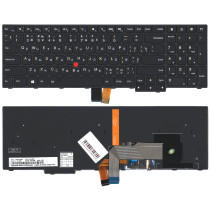 Клавиатура для ноутбука Lenovo Thinkpad S5 2nd Gen черная с подсветкой