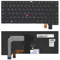 Клавиатура для ноутбука Lenovo Thinkpad T460S T470S черная с подсветкой
