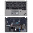 Клавиатура для ноутбука Lenovo ThinkPad T490s топкейс серебристый
