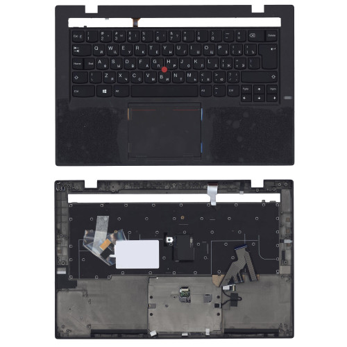 Клавиатура для ноутбука Lenovo ThinkPad X1 carbon Gen 2 2014 топ-панель черная с подсветкой