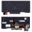 Клавиатура для ноутбука Lenovo ThinkPad X390 черная с подсветкой