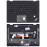 Клавиатура для ноутбука Lenovo Thinkpad Yoga X1 2nd Gen 2017  черная с подсветкой топ-панель