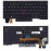 Клавиатура для ноутбука Lenovo X13, L13 gen 2, L13 Yoga Gen 2 черная с подсветкой и указателем