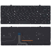 Клавиатура для ноутбука Lenovo Yoga 2 pro 13 черная с подсветкой