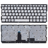 Клавиатура для ноутбука Lenovo Yoga 900S-12ISK серебристая без рамки с подсветкой