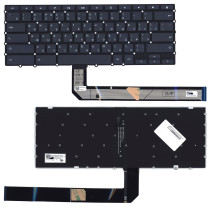 Клавиатура для ноутбука Lenovo Yoga Chromebook C630 черная с подсветкой