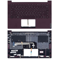 Клавиатура для ноутбука Lenovo Yoga Slim 7-14ARE05 топкейс фиолетовый