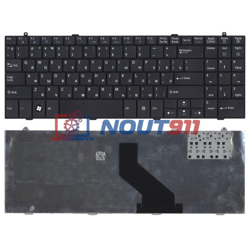 Клавиатура для ноутбука LG R580 R590 R560 черная