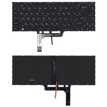 Клавиатура для ноутбука MSI  GF63 GF63 8RC GF63 8RD черная с белой подсветкой