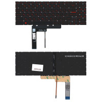 Клавиатура для ноутбука MSI Katana GF66 GF76 MS-17L1 черная с подсветкой