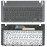 Клавиатура для ноутбука Samsung 355V4C-S01 черная с серой рамкой