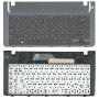 Клавиатура для ноутбука Samsung 355V4C-S01 черная с серой рамкой