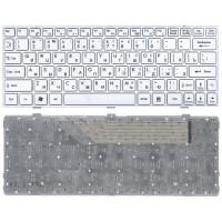 Клавиатура для ноутбука MSI U160 L1350 U135 белая рамка