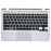 Клавиатура для ноутбука Samsung NP300U1A NP305U1A 300U1A 305U1A черная топ-панель серебристая