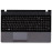 Клавиатура для ноутбука Samsung 300E5A 305E5A черная топ-панель темно-серая