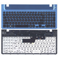 Клавиатура для ноутбука Samsung 355V5C 350V5C  черная рамка синяя