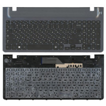 Клавиатура для ноутбука Samsung 355V5C 350V5C NP355V5C NP355V5C-A01 черная с серой рамкой
