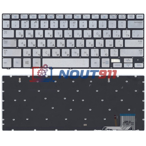 Клавиатура для ноутбука Samsung 740U3E NP740U3E серебристая