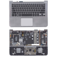 Клавиатура для ноутбука Samsung 900X3A топ-панель серебристая