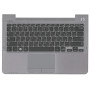 Клавиатура для ноутбука Samsung NP530U3B 530U3B черная топкейс серый