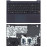 Клавиатура для ноутбука Samsung NP670Z5E-X01 топ-панель черный  